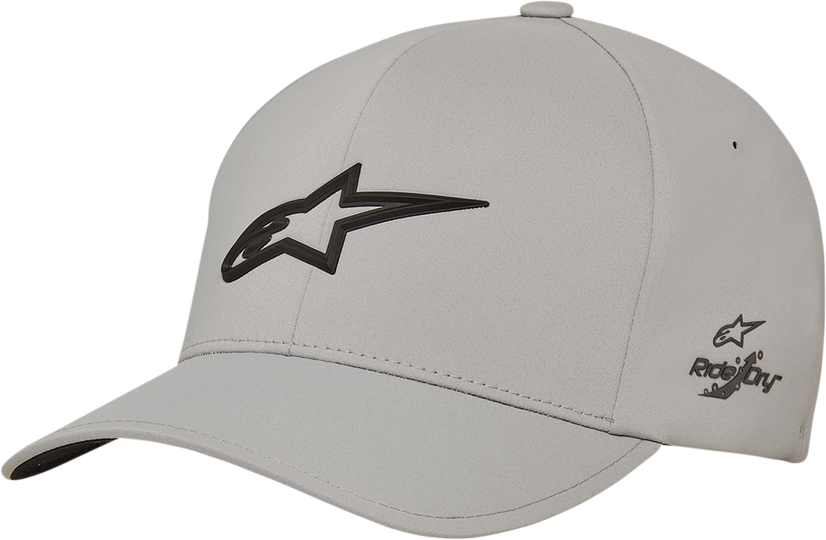 Gray Alpinestars Ageless Delta Hat, large/xl size, protective gear with stylish design and adjustable strap.