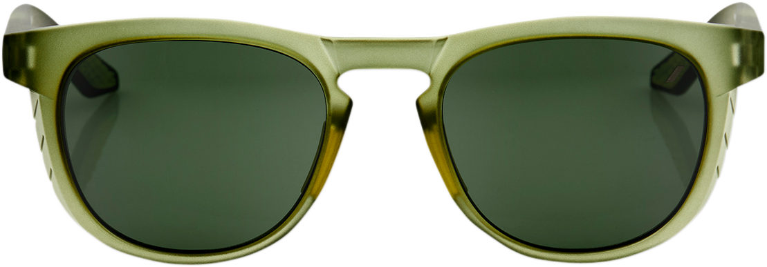 100% Slent Sunglasses - Olive - Gray Green 61035-296-74 - Howling Moto
