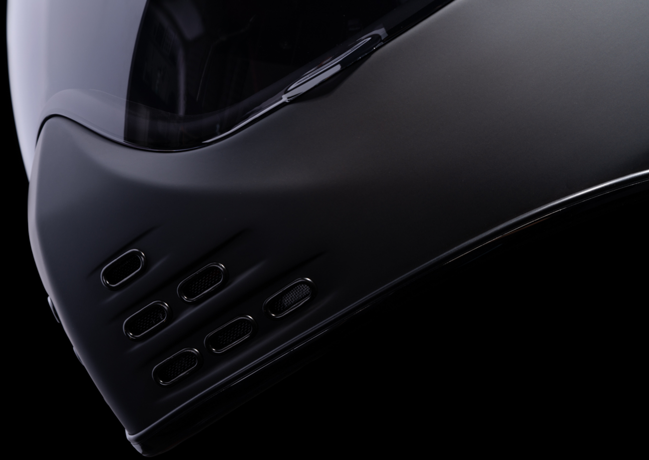 Bill's Exhausts ICON Domain™ Helmet in Rubatone finish, 3XL size, showcasing sleek motorcycle helmet design with matte surface.