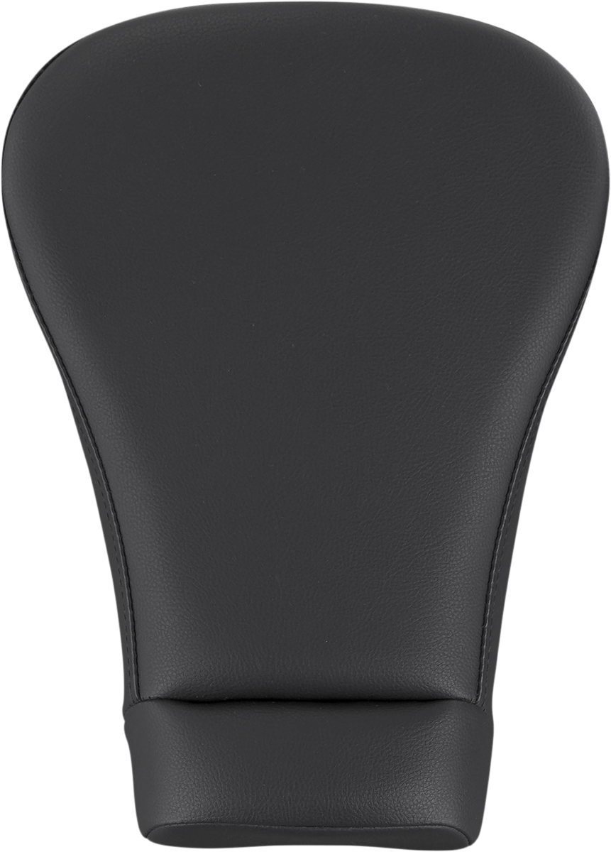 Black Saddlemens Pillion Pad for Lariat Sport seats on FL motorcycles 2008-2023, smooth design, dual passenger comfort.