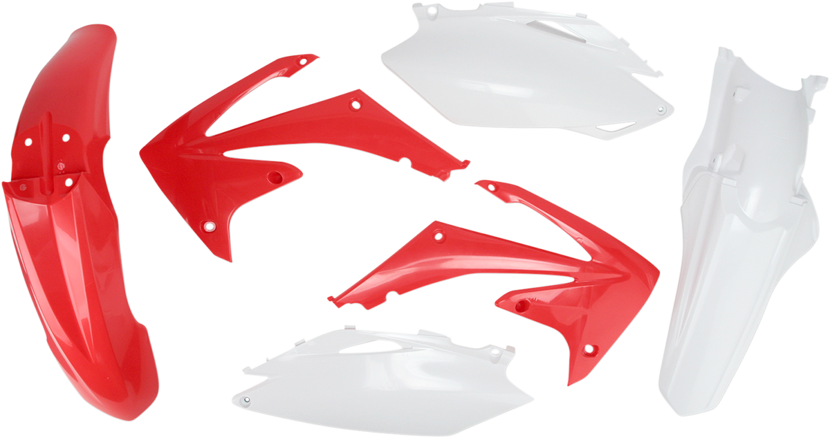 Acerbis OEM standard replacement body kit for motorcycles, featuring durable plastic panels and parts in a sleek design.