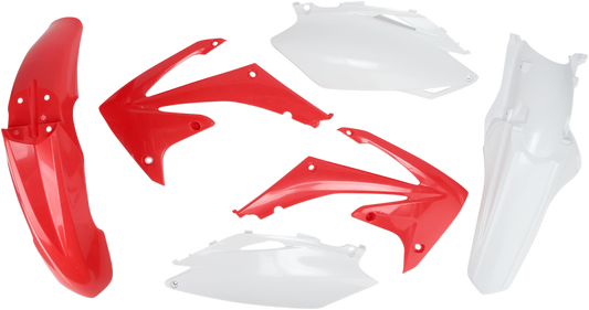 Acerbis OEM standard replacement body kit for motorcycles, featuring durable plastic panels and parts in a sleek design.