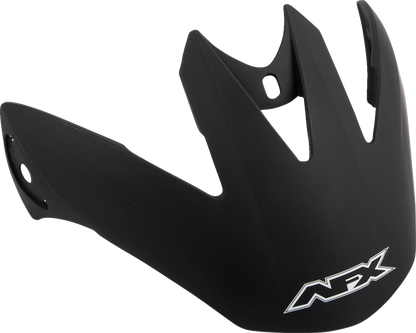 Matte black AFX FX-37X helmet visor, designed for motorcycle helmets, with a clear and durable shield, by Bill's Exhausts.