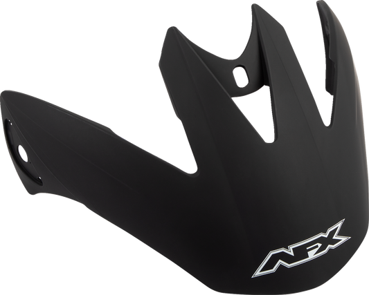 Matte black AFX FX-37X helmet visor, designed for motorcycle helmets, with a clear and durable shield, by Bill's Exhausts.