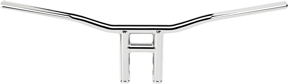 Chrome BILTWELL Tyson XL 8-inch handlebar for motorcycles, featuring durable construction and a sleek, polished finish.