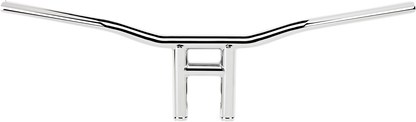 Chrome BILTWELL Tyson XL 8-inch handlebar for motorcycles, featuring durable construction and a sleek, polished finish.