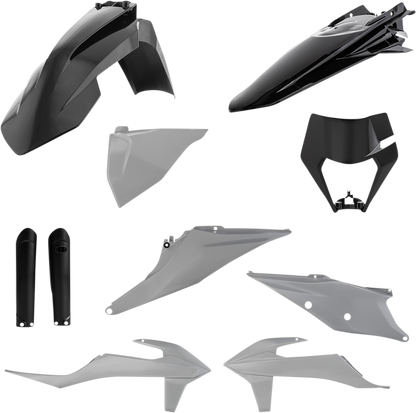 ACERBIS Full Replacement Body Kit - Gray/Black 2791541001 - Howling Moto