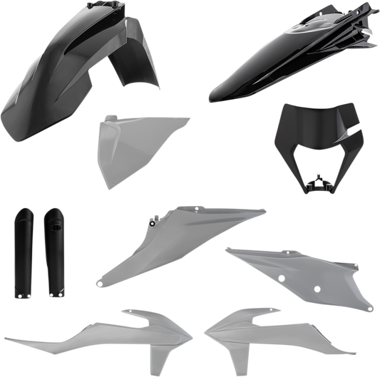 ACERBIS Full Replacement Body Kit - Gray/Black 2791541001 - Howling Moto