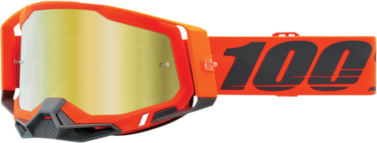 100% Racecraft 2 Goggles - Kerv - Gold Mirror 50121-259-13 - Howling Moto