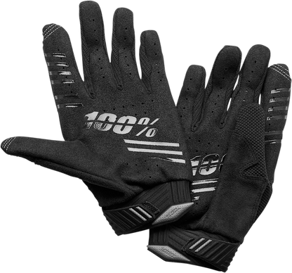 100% R-Core Gloves - Black - Small 10027-00000 - Howling Moto