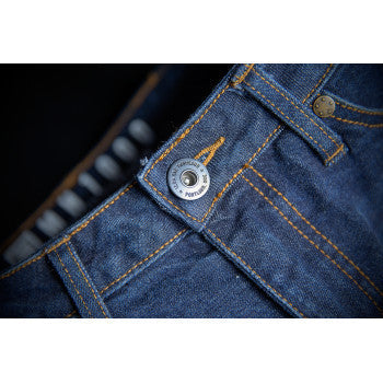 Blue ICON Women's MH1000™ Jean in size 12, shown with classic denim features and a fitted style.