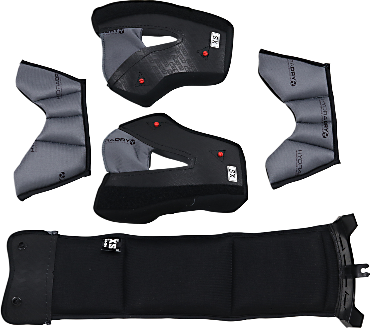 Bill's Exhausts ICON Variant Pro™ interior helmet set in XS/loose fit, small/standard size, shown in image.