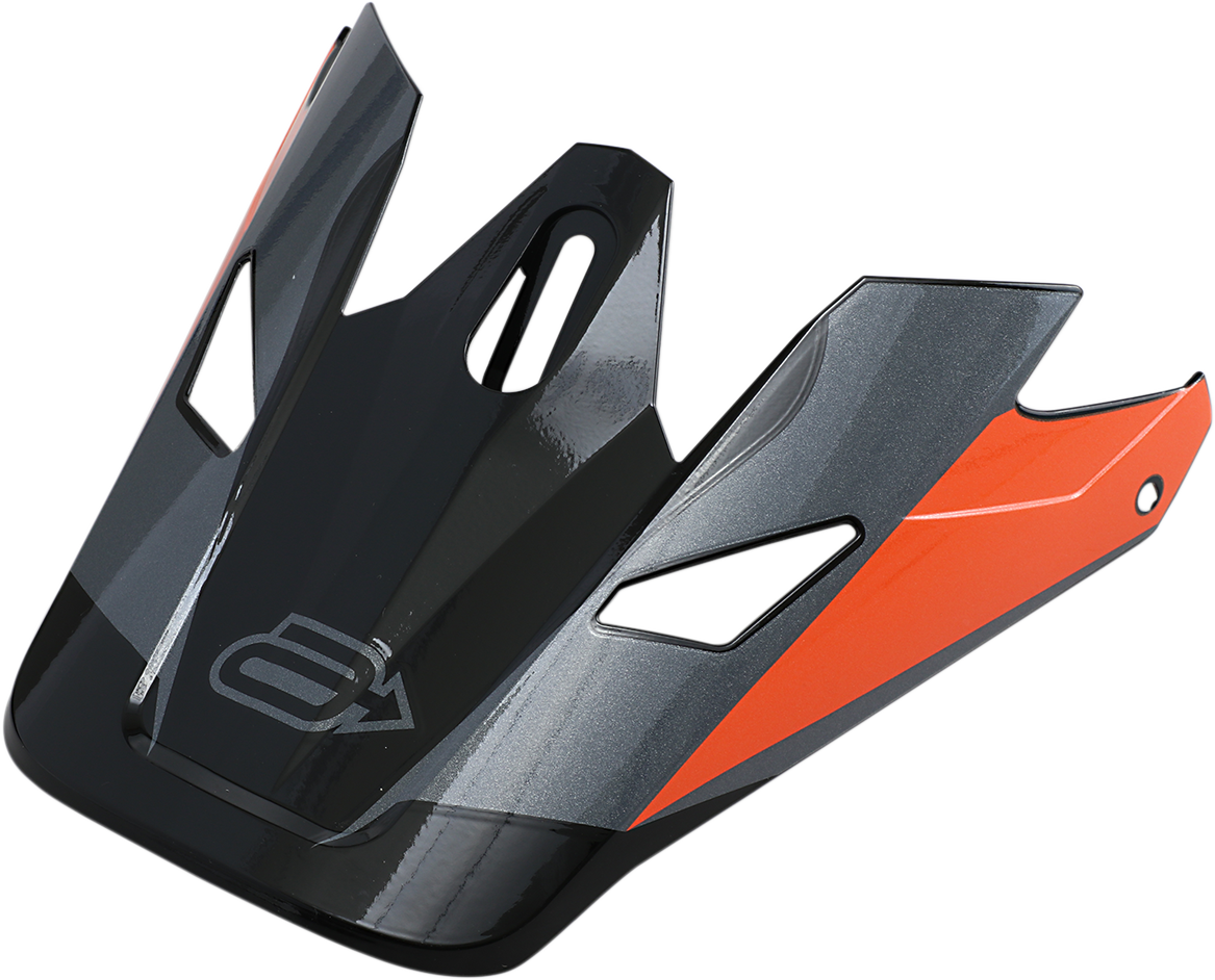 Bill's Exhausts ARCTIVA Rise Summit visor in black and orange with adjustable strap and vented design, outdoor sports gear accessory.