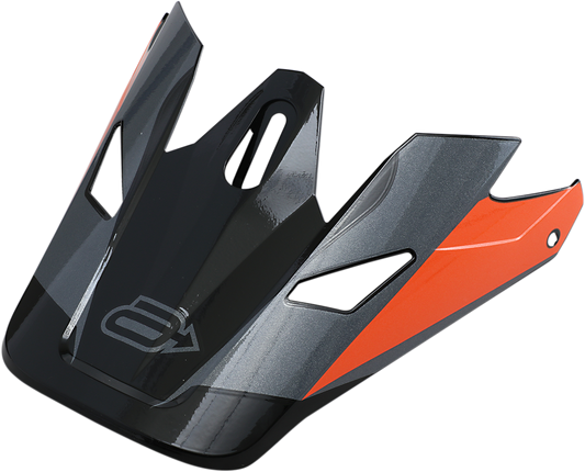 Bill's Exhausts ARCTIVA Rise Summit visor in black and orange with adjustable strap and vented design, outdoor sports gear accessory.