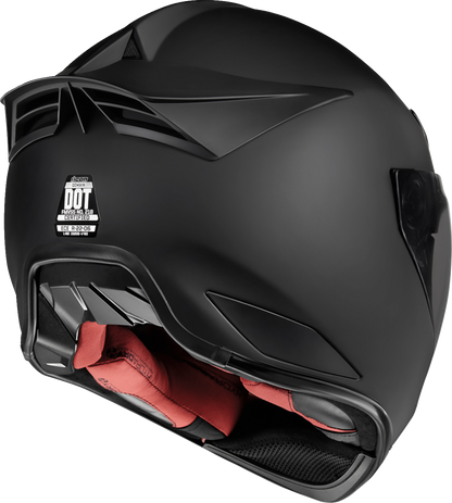 Bill's Exhausts ICON Domain™ Helmet Cornelius Rubatone large helmet with sleek matte finish and aerodynamic design.