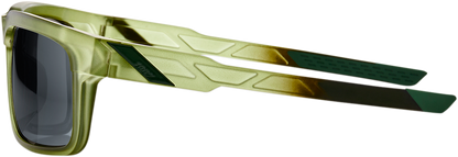 100% Type-S Sunglasses - Olive - Black Mirror 61032-296-61 - Howling Moto