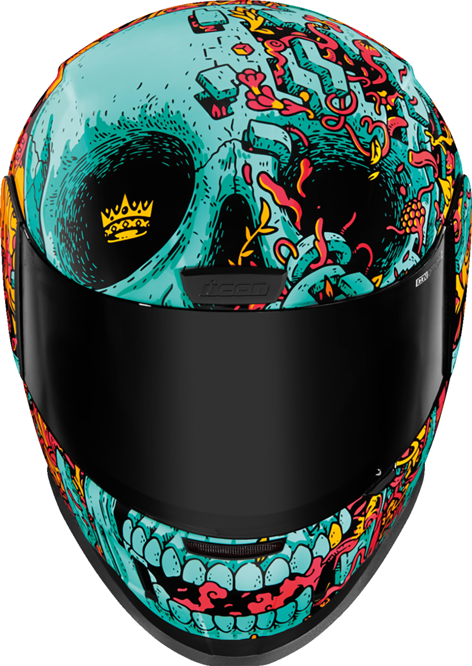 Bill's Exhausts ICON Airform™ Helmet in blue with MIPS® technology, medium size, featuring a sleek aerodynamic design.