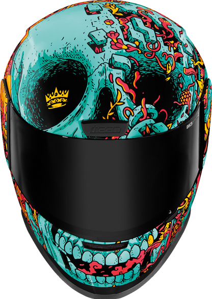Bill's Exhausts ICON Airform™ Helmet in blue with MIPS® technology, medium size, featuring a sleek aerodynamic design.
