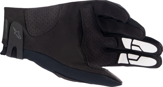 Black Alpinestars Thermo Shielder Gloves in small size, showing the insulated design with textured grip palms.