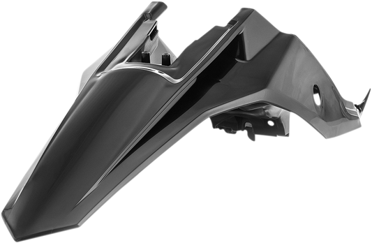 Acerbis black rear fender for motorcycle, body part with sleek finish, designed for durability and style.