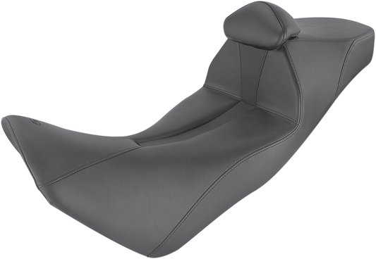 SADDLEMEN Adventure Track Seat for Africa Twin, low-profile motorcycle seat with backrest, designed for comfort and performance.