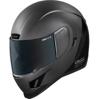 Silver ICON Airform MIPS helmet in 2XL size with Counterstrike design, featuring aerodynamic vents and a sleek safety-focused style.