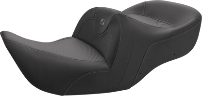 SADDLEMEN Roadsofa Seat - Carbon Fiber - Without Backrest - Black - GL H01-07-185