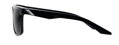 100% Blake Sunglasses - Polished Black - Grey PeakPolar 60028-00000 - Howling Moto