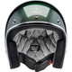 BILTWELL Bonanza helmet in metallic Sierra green, large size, featuring a smooth, glossy finish and classic helmet design.