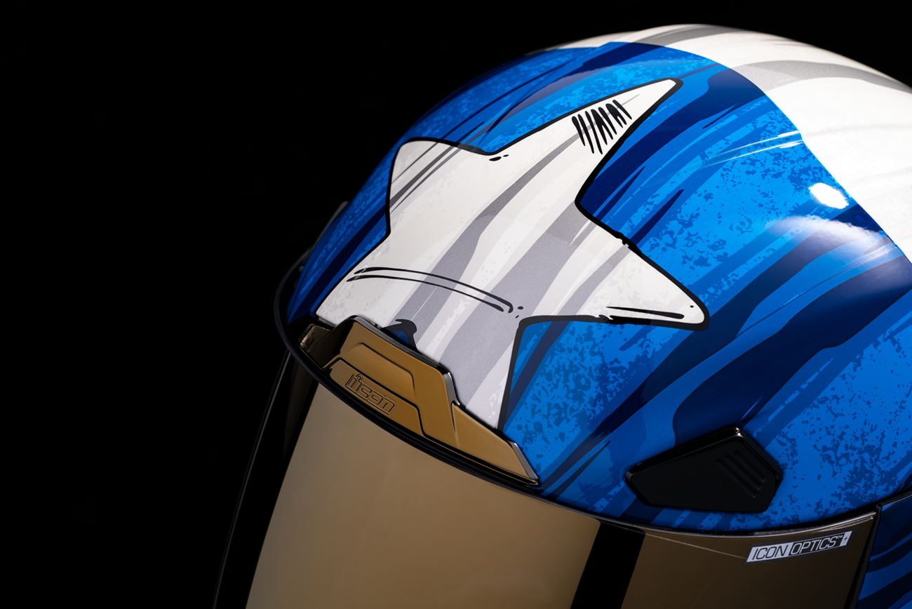 Bill's Exhausts ICON Airframe Pro™ helmet in Tejas Libre Glory design, size XL, featuring vibrant graphics and aerodynamic shape.