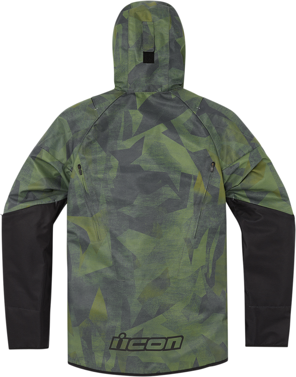 Bill's Exhausts ICON Airform Battlescar™ Green Jacket in 2XL, showing the stylish jacket with sleek design and vibrant color.
