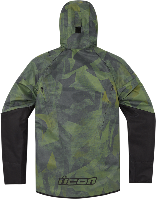 Bill's Exhausts ICON Airform Battlescar™ Green Jacket in 2XL, showing the stylish jacket with sleek design and vibrant color.