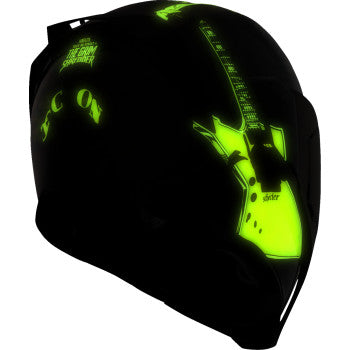 Black ICON Airflite™ Helmet Trick or Street 4 in medium size, featuring sleek design and aerodynamic shape.