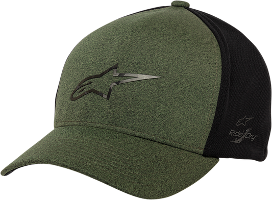 Alpinestars ESO Tech Hat in military heather and black, one size, featuring a breathable design and sporty style.