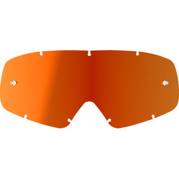 Alpinestars Youth Vision Lens in red mirror for motocross goggles, shown on a black background.