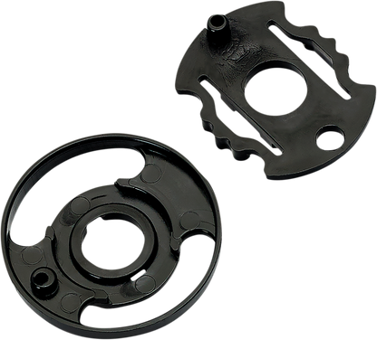 Black BILTWELL Gringo S/Lane Splitter Base Plate Gen 2 helmet parts, shown as a pair with mounting details.