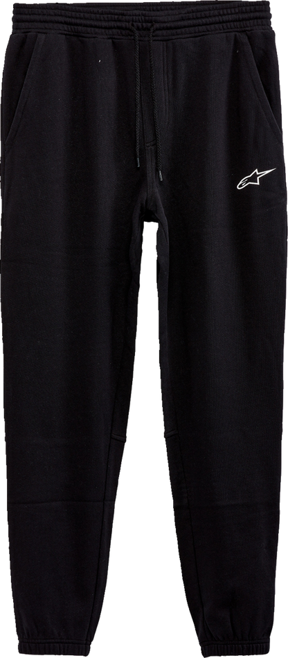 Black Alpinestars Rendition pants in medium size, featuring durable fabric with detailed stitching and branding on the waistband.