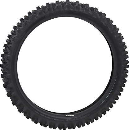 Michelin StarCross 5 Soft front tire, 70/100-17 size, designed for off-road motorcycle riding, shown in the image.