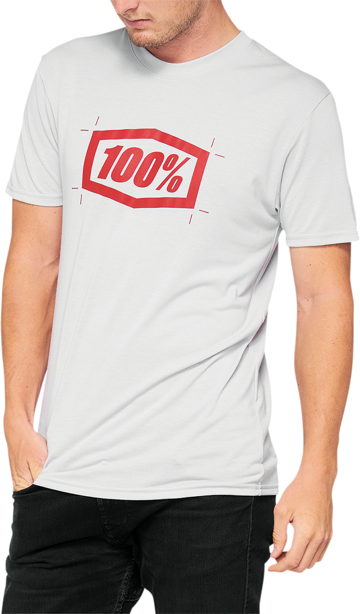 100% Cropped Tech T-Shirt - Vapor - Large 35026-404-12 - Howling Moto