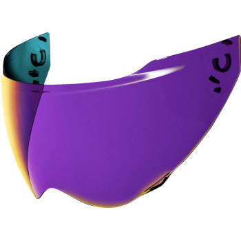 Bill's Exhausts ICON Domain™ Shield in Poison Purple, a durable motorcycle shield with vibrant purple color and sleek design.