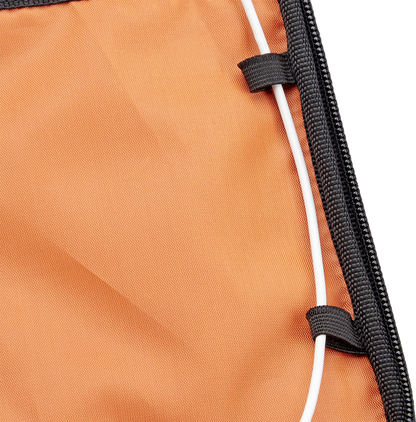 Black BILTWELL EXFIL-2 mini tank bag mounted on a motorcycle for secure storage. Durable and compact design by Bill's Exhausts.