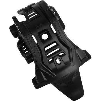 Black Acerbis skid plate for Beta 250/300 RR 2T 2024 motorcycle, mounted on bike body, protects engine area.