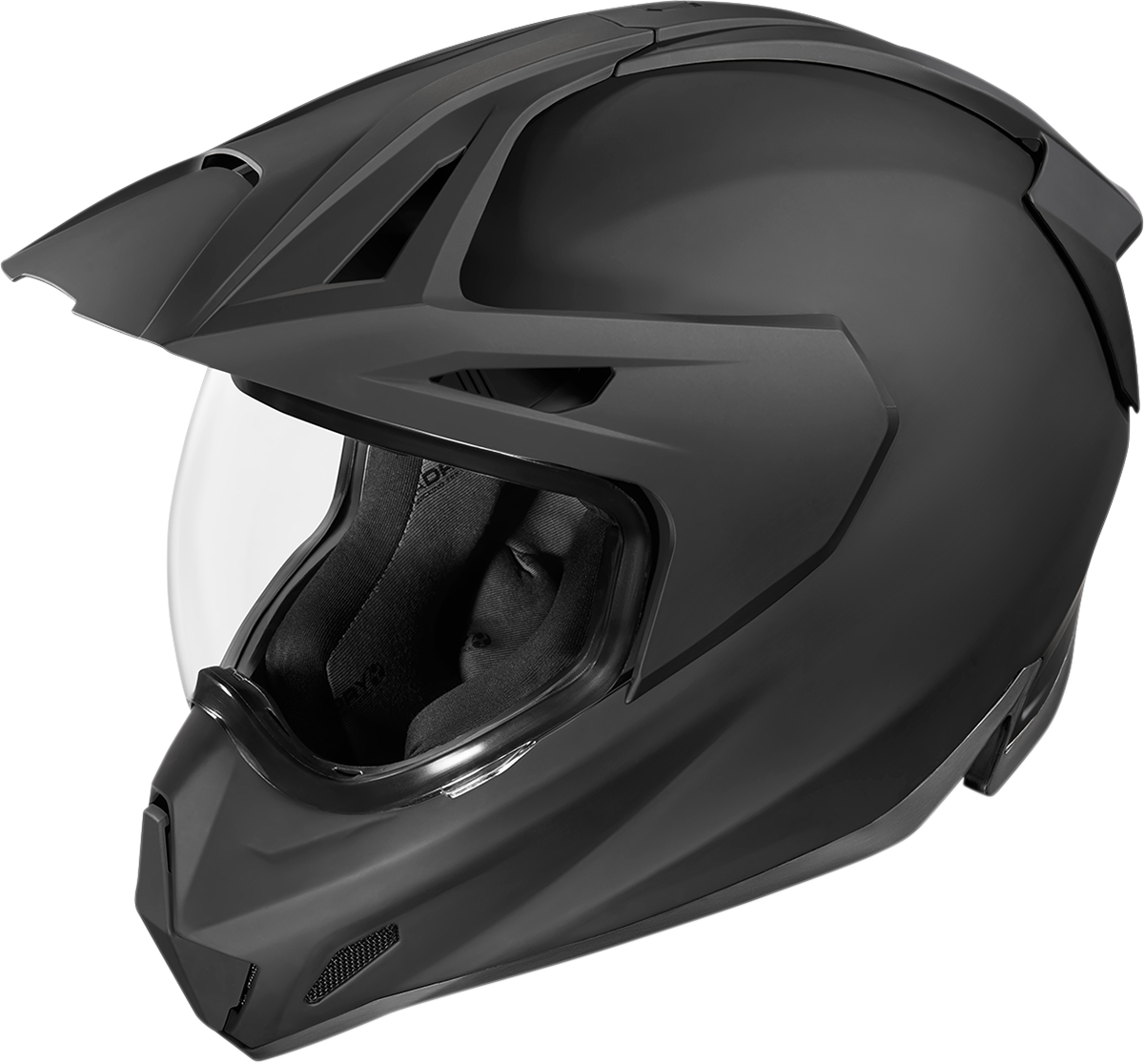 Black ICON Variant Pro™ helmet in Rubatone finish, size XS, with sleek aerodynamic design and ventilation vents.
