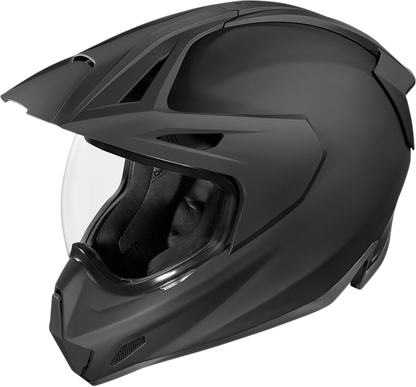 Black ICON Variant Pro™ helmet in Rubatone finish, size XS, with sleek aerodynamic design and ventilation vents.