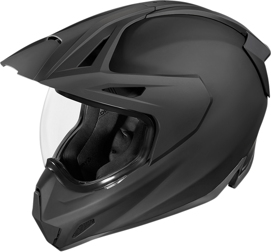 Black ICON Variant Pro™ helmet in Rubatone finish, size XS, with sleek aerodynamic design and ventilation vents.