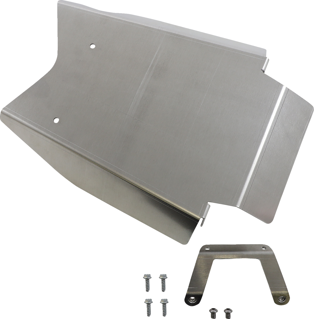 Bill's Exhausts SHOW CHROME Skid Plate for Can-Am Ryker engine protection, chrome finish, mounted on motorcycle engine area