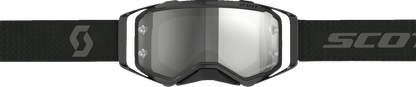 Scott Prospect Light Sensitive Goggles in Ultra Black and Gray, designed for engine work, with adjustable straps and protective lenses.