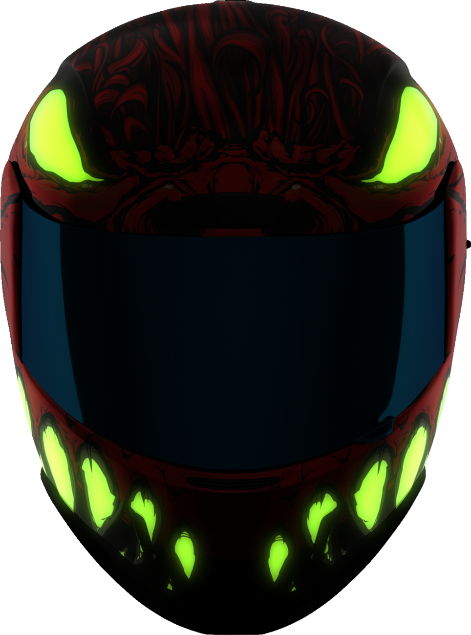 Red ICON Airform™ helmet with MIPS® technology in XS size, featuring a sleek design and adjustable straps.