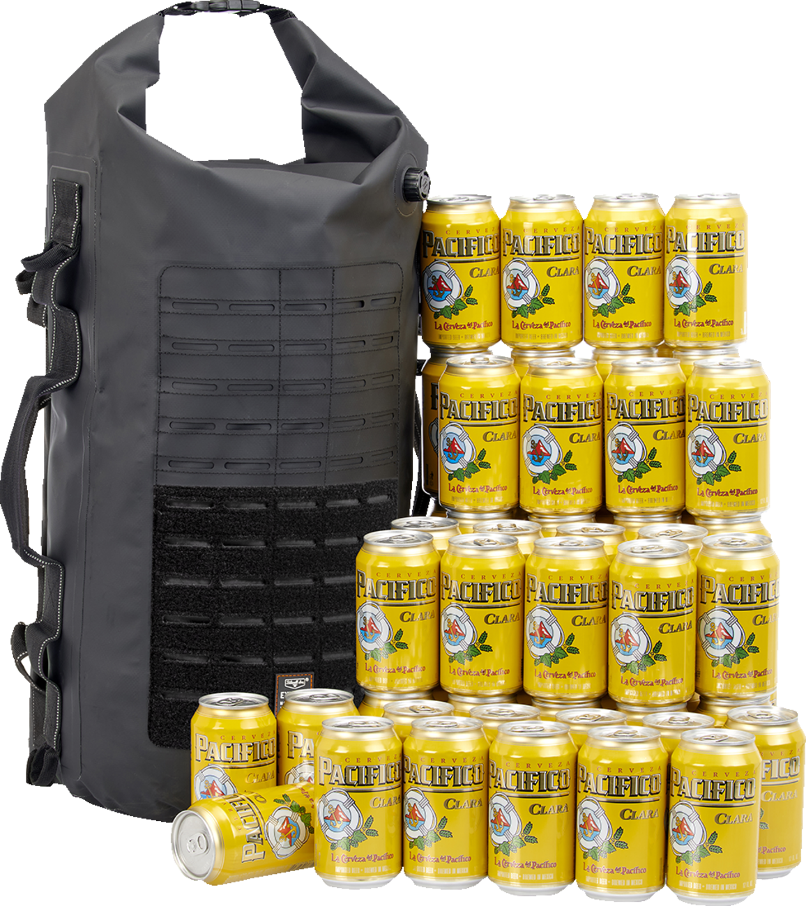 Black Biltwell Exfil 65 Dry Bag Gen 2 with roll-top closure, compact outdoor gear bag designed for waterproof storage.