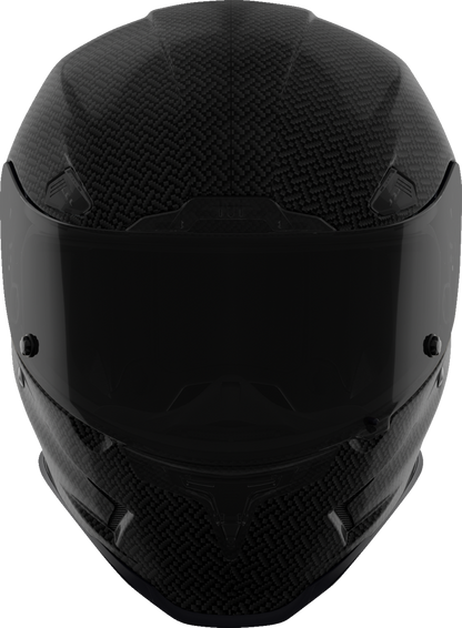 Black ICON Airframe Pro™ helmet in 2XL size with carbon fiber finish, featuring sleek aerodynamic design and ventilation vents.
